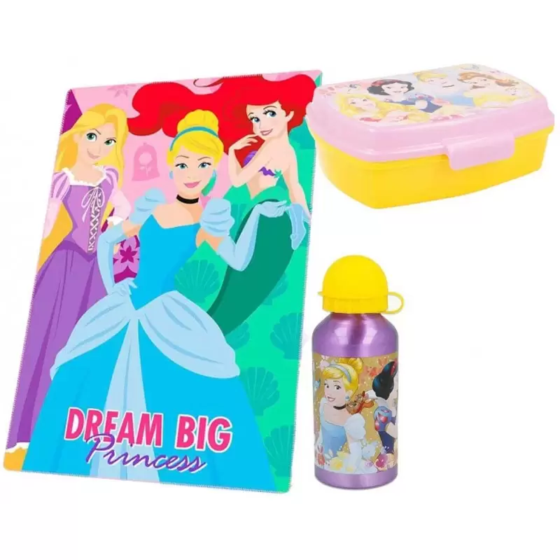 IDEA REGALO PRINCIPESSE DISNEY - PLAID BORRACCIA E PORTA MERENDA