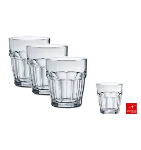BICCHIERI DA ACQUA ROCK BAR BORMIOLI 12 PZ TRASPARENTI 516160
