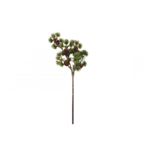 ramo di pino artificiale glitterato con pigne 459-96