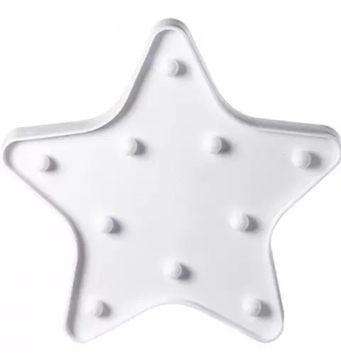 Lampada Stella Di Natale con 10 led 25x24x3cm - 106922