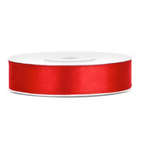 NASTRINO RASO ROSSO 50 METRI X 2,5 CM - 1 ROTOLO