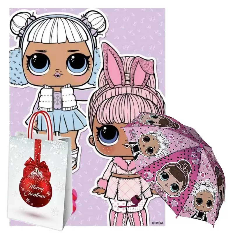 REGALO LOL SURPRISE - OMBRELLO E PLAID CON SHOPPER