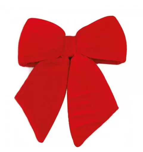 Fiocco Decorativo in Velluto Rosso 15 x 13 cm 23399/R