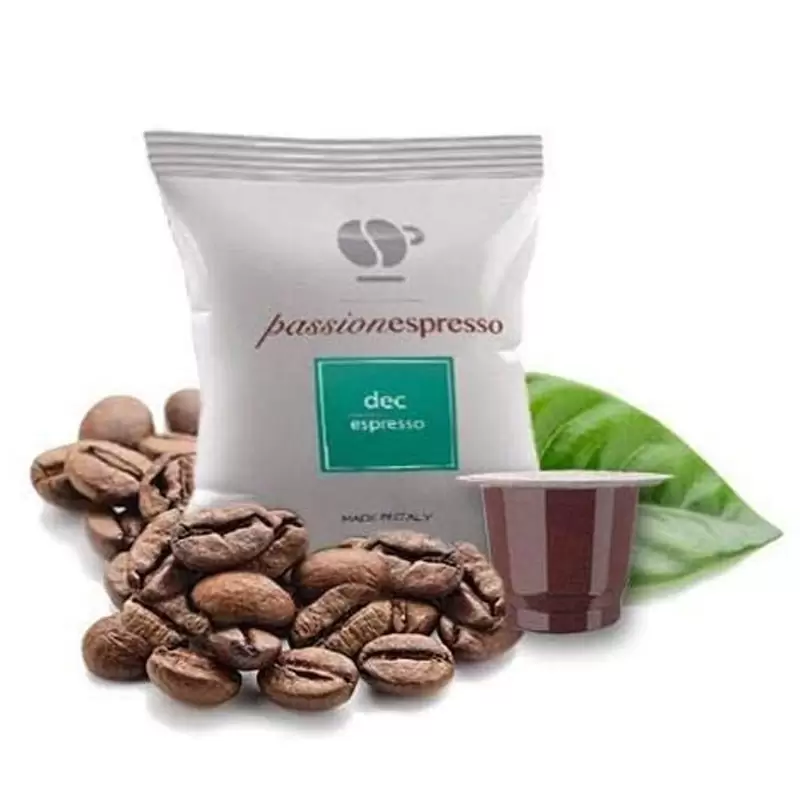 box capsule caffè lollo compatibili passioneespresso nespresso miscela  decaffeinato 100 pz