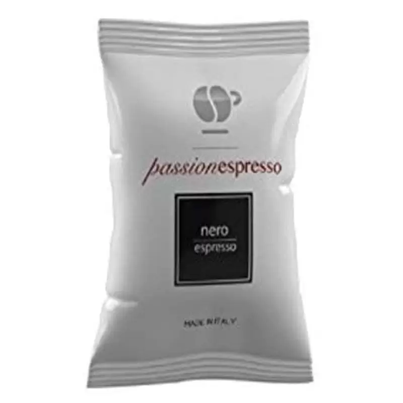 box capsule caffè lollo compatibili passioneespresso nespresso miscela  nera 100 pz