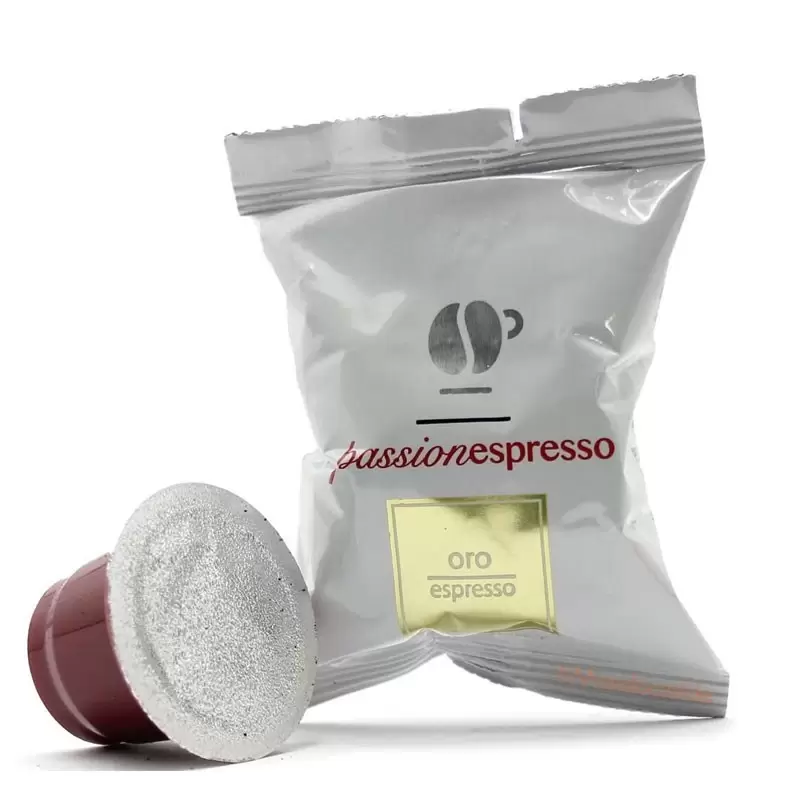 box capsule caffè lollo compatibili passioneespresso nespresso miscela  oro 100 pz
