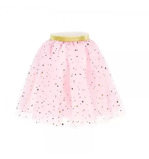 gonna da principessa rosa con motivi dorati 3 - 7 anni  STR3