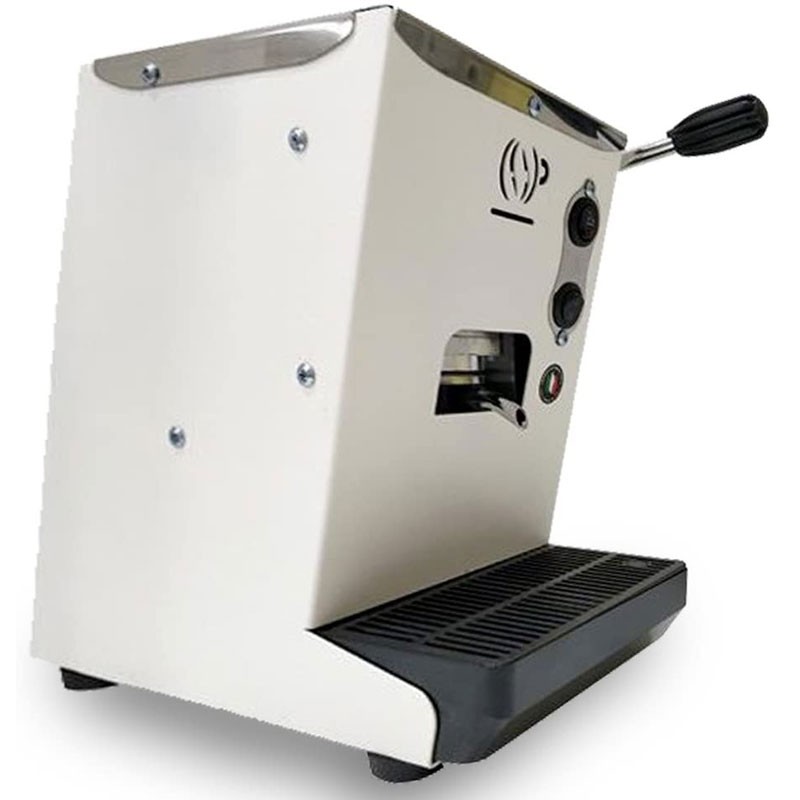 macchina da caffè a cialde lollina bianca + confezione da 40 cialde caffè lollo miscela classica