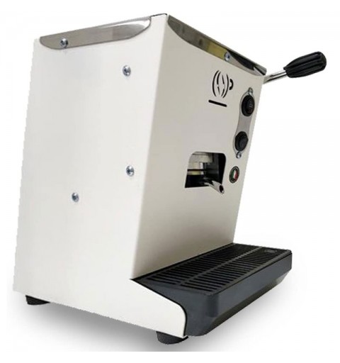 macchina da caffè a cialde lollina bianca + confezione da 40 cialde caffè lollo miscela classica