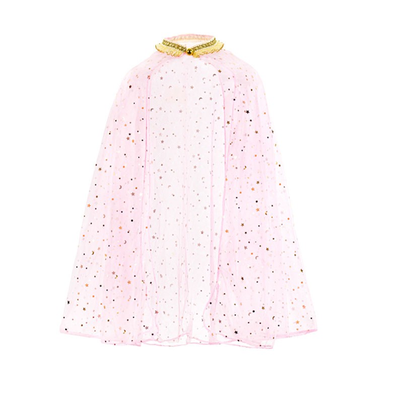 Mantella / Costume da principessa rosa con motivi dorato 3 - 7 anni   STR2
