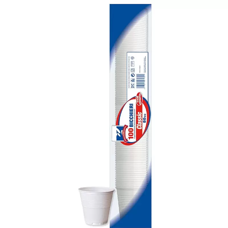 1000 BICCHIERINI DA CAFFÉ DI PLASTICA 80 CC