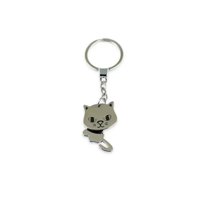 Portachiavi gattino mobile in metallo PC8041