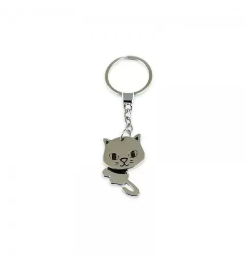 Portachiavi gattino mobile in metallo PC8041
