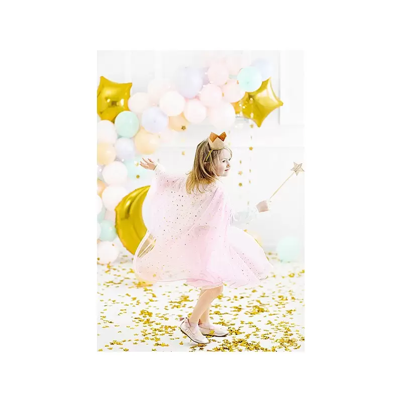 Mantella / Costume da principessa rosa con motivi dorato 3 - 7 anni   STR2