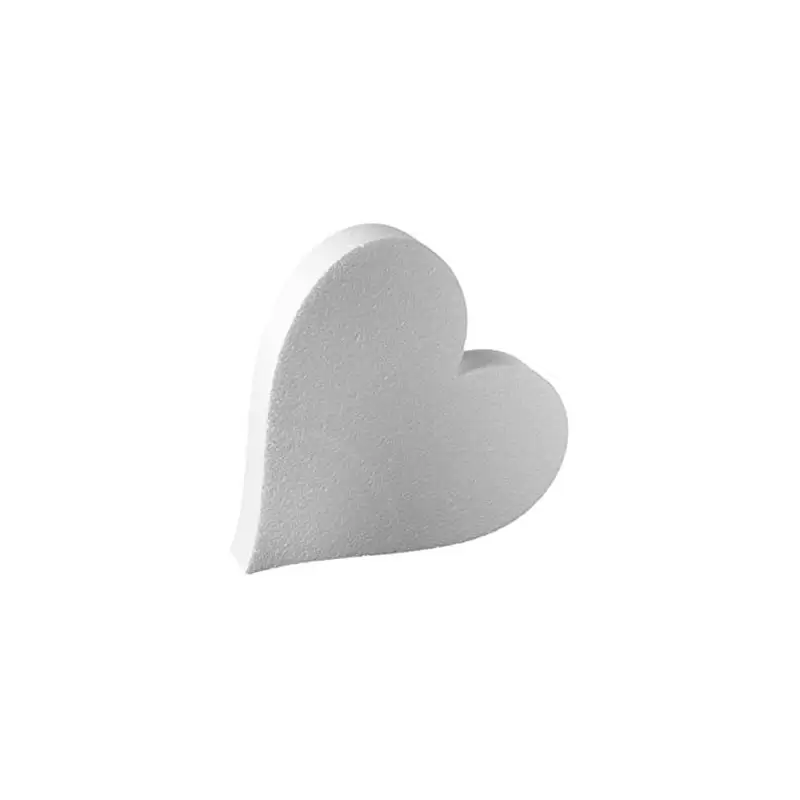 BASE A CUORE IN POLISTIROLO H 5 LARGHEZZA 15 CM