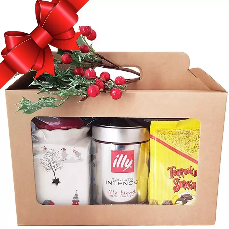 CONFEZIONE NATALIZIA CAFFÉ E TORRONCINI