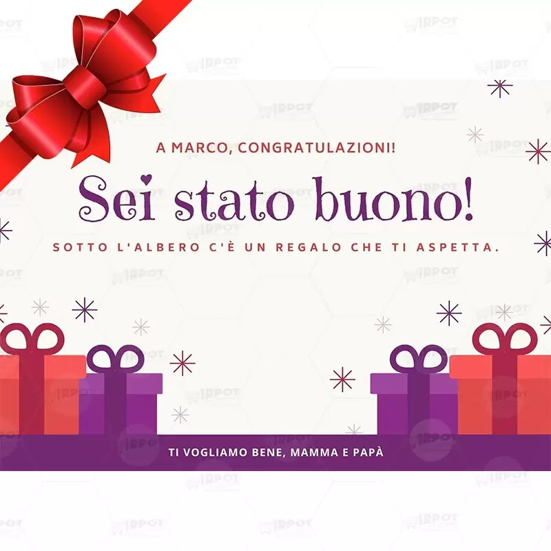 BIGLIETTO NATALE DA STAMPARE GRAFICA REGALI