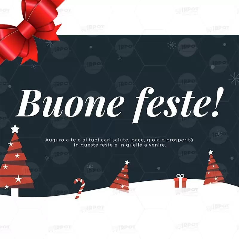 BIGLIETTINO NATALIZIO BUONE FESTE DA STAMPARE