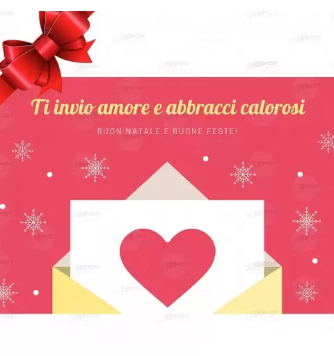 BIGLIETTINO NATALIZIO CUORE DA STAMPARE