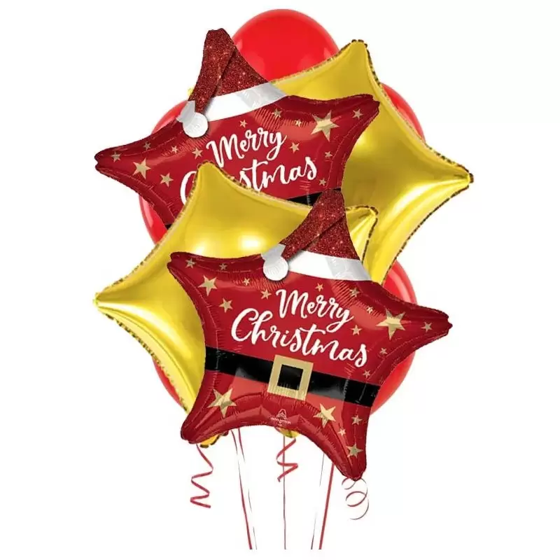 BOUQUET DI PALLONCINI N.9 MERRY CHRISTMAS