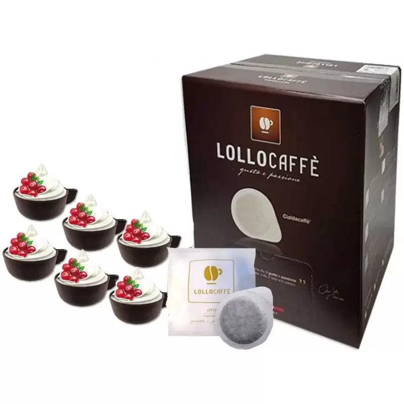 150 CIALDE LOLLO CAFFÉ MISCELA ORO ESPRESSO CON 12 TAZZINE DI CIOCCOLATO