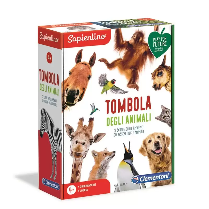 Tombola degli Animali Gioco Educativo Clementoni 16143 - 4+