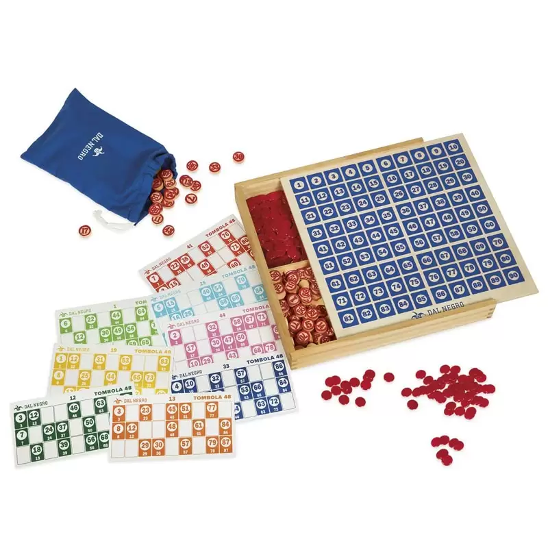 Dal Negro Tombola legno Gioco 48 cartelle 55757