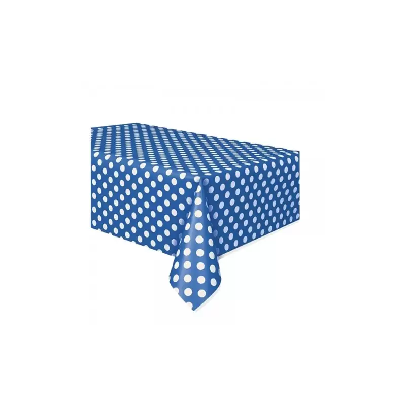 TOVAGLIA BLU POIS BIANCHI