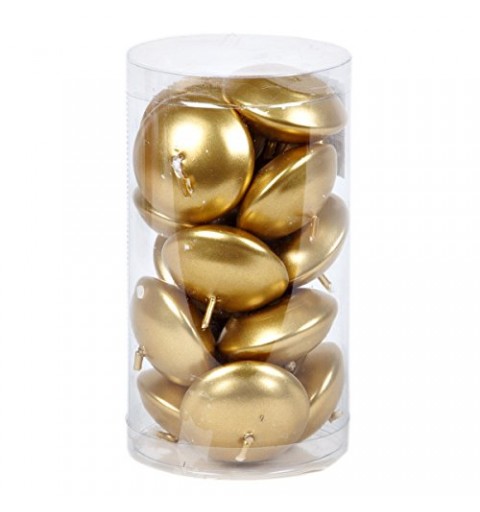 50 CANDELE GALLEGGIANTI ORO 4 CM