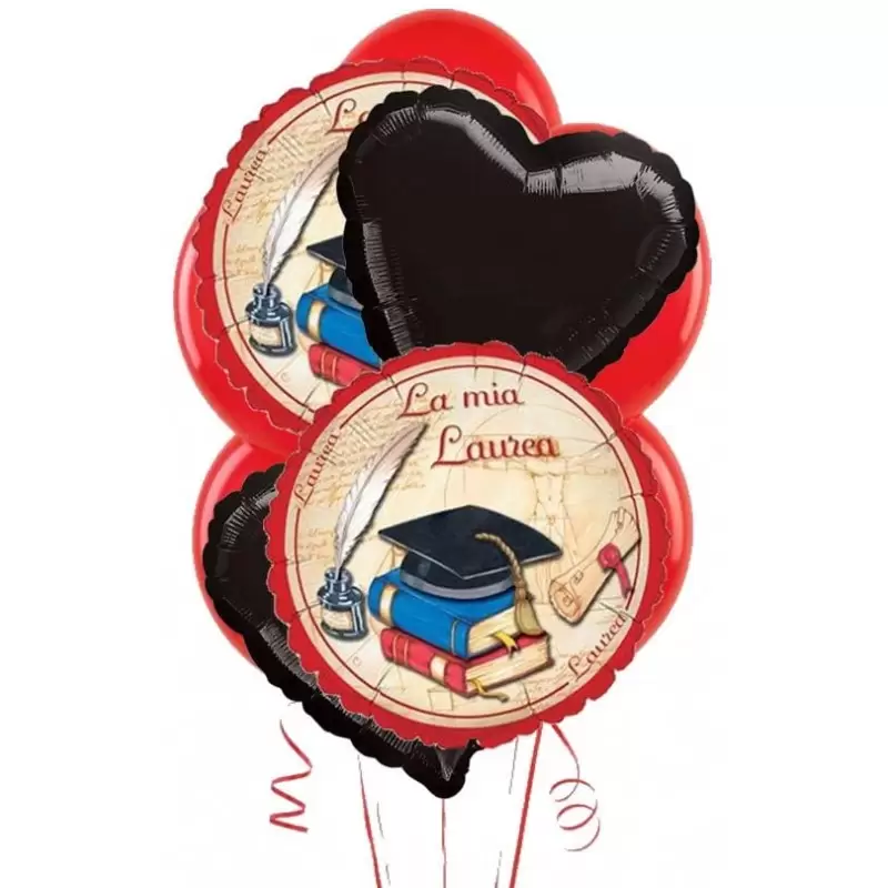 COMPOSIZIONE PALLONCINI N.9 LA MIA LAUREA