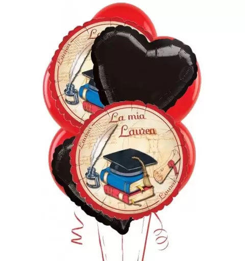 COMPOSIZIONE PALLONCINI N.9 LA MIA LAUREA