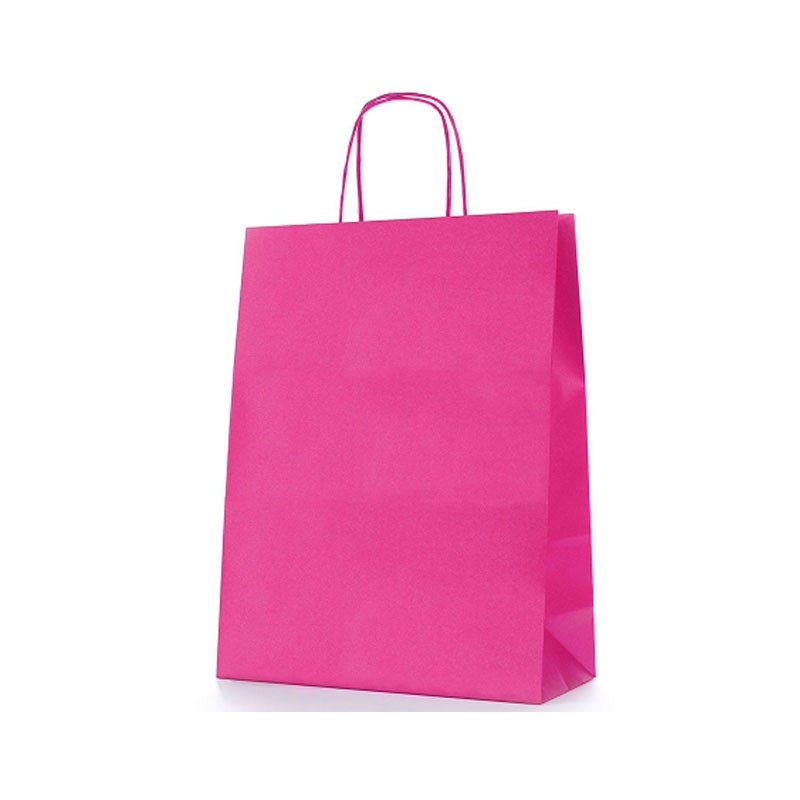 Busta Shopper In Carta 14 +8,5 x 21,5 cm Fucsia