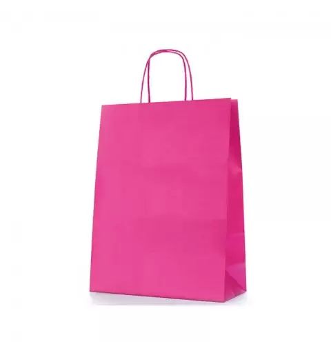 Busta Shopper In Carta 14 +8,5 x 21,5 cm Fucsia