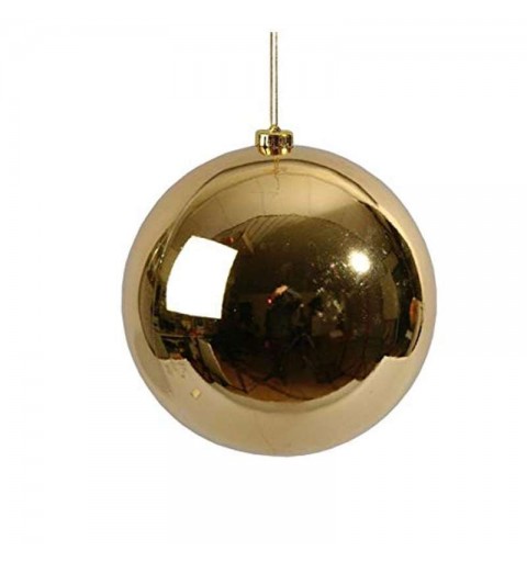 Pallina di natale sfera oro 14 cm diametro 022260