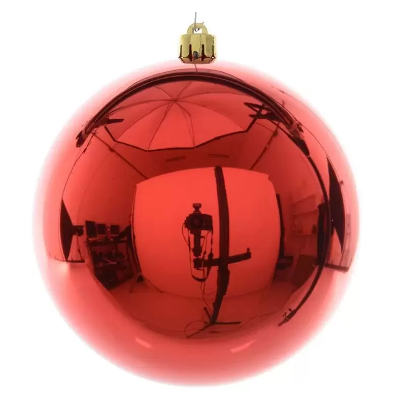 Pallina di natale sfera rossa 20 cm diametro 022417