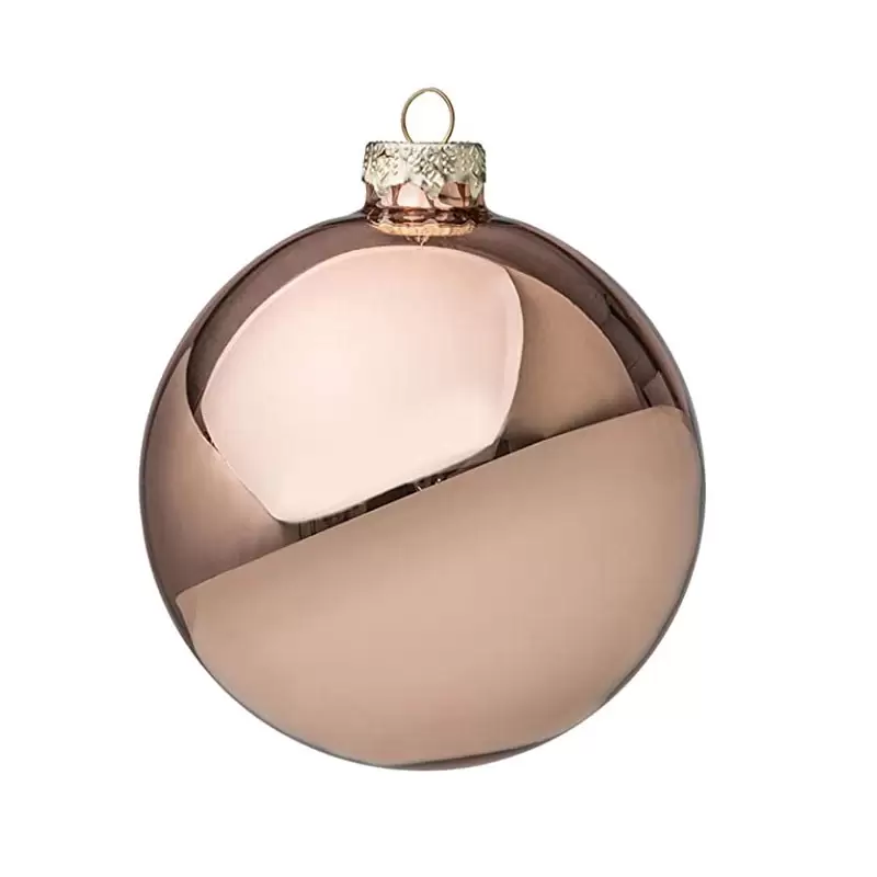 Pallina di natale sfera soft terra 14 cm diametro 022272