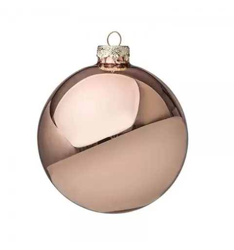 Pallina di natale sfera soft terra 14 cm diametro 022272