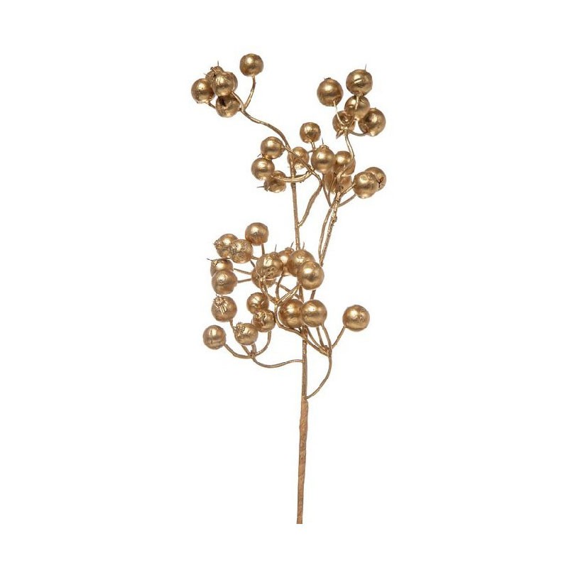 ramo decorativo bacche oro 35 cm N08659