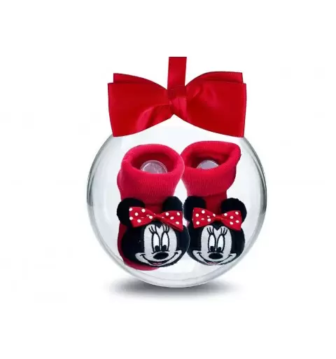 PALLINA NATALIZIA REGALO CON CALZINI MINNIE