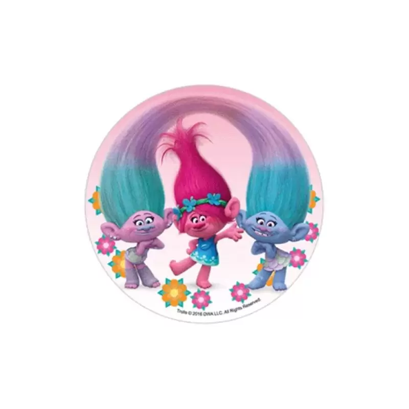 CIALDA TROLLS PER TORTA ROSA