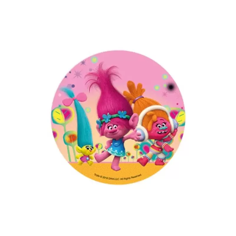 CIALDA TROLLS PER TORTA FUCSIA