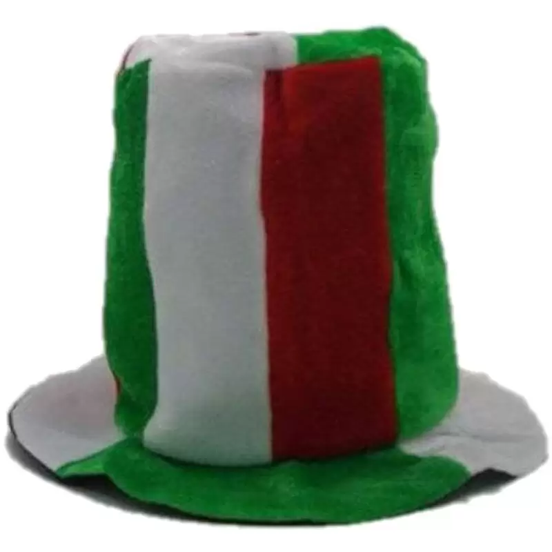 2 CAPPELLI TRICOLORE CILINDRO