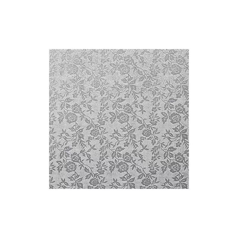 VASSOIO SOTTOTORTA QUADRATO ARGENTATO 25X25 CM