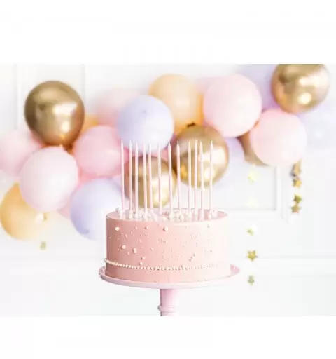 12 Candeline Compleanno rosa 14 cm SCD-2-081J
