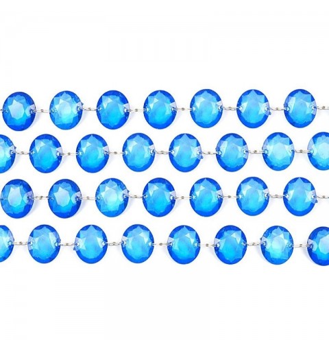 Ghirlanda Cristallo 3 PZ Blu COD. CC01-001