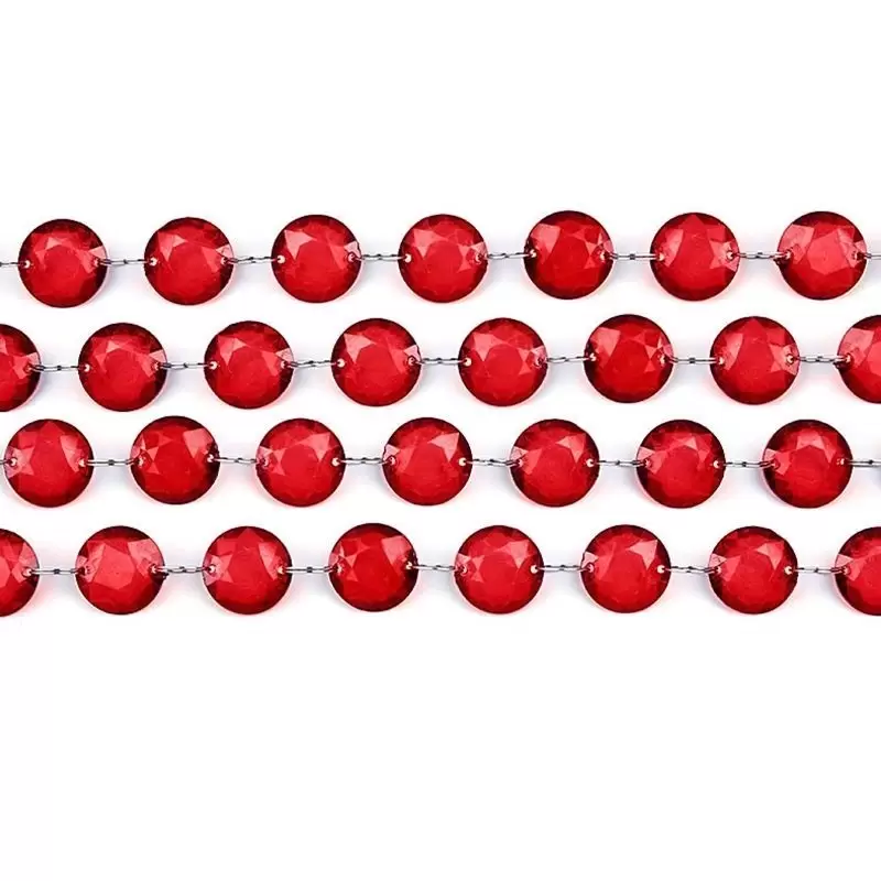 Ghirlanda Cristallo 3 PZ Rosso COD. CC01-007