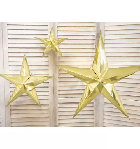 STELLA ORO EFFETTO SPECCHIO 70 CM DI CARTA