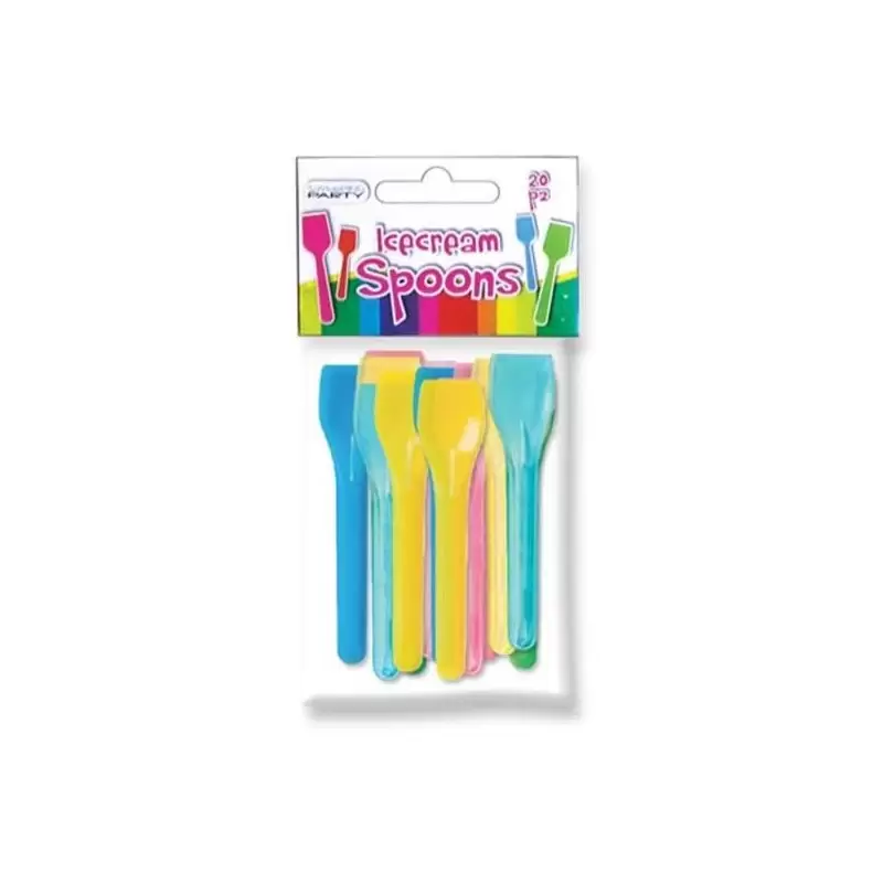 20 PALETTINE PER GELATO MIX COLORI