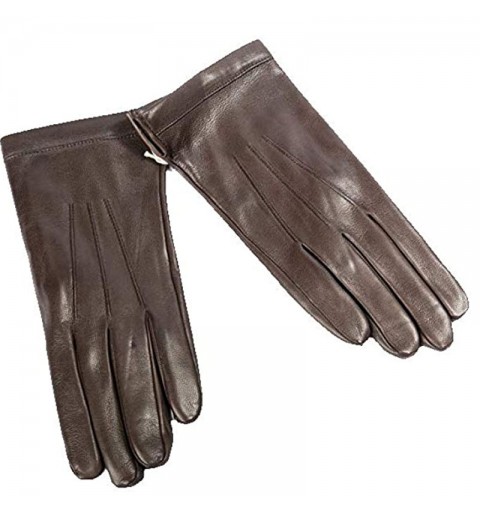 Guanti In Pelle Per Uomo Marrone Tg 10