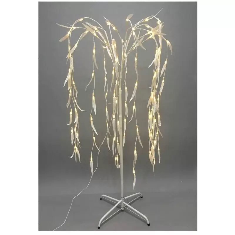 albero bianco con 120 led 96378 cm 120